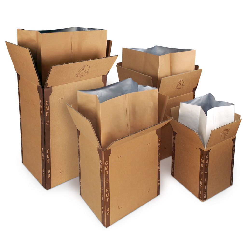 Kisten mit CMR Beuteln - BERNHARDT Packaging & Process