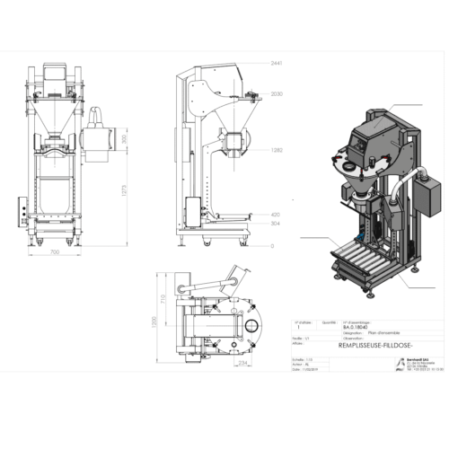 BERNHARDT - Plan Remplisseuse Doseuse