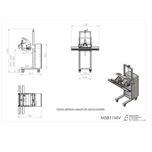 BERNHARDT - Plan Soudeuse à Vide