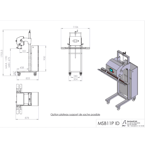 BERNHARDT - Plan Soudeuse Pneumatique