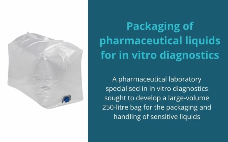 Packaging of pharmaceutical liquids for in vitro diagnostics
