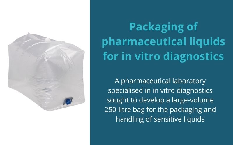 Packaging of pharmaceutical liquids for in vitro diagnostics