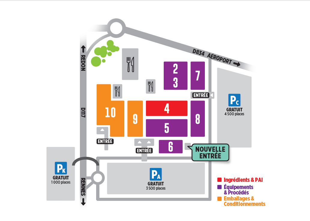 Plan du CFIA Plan CFIA Rennes